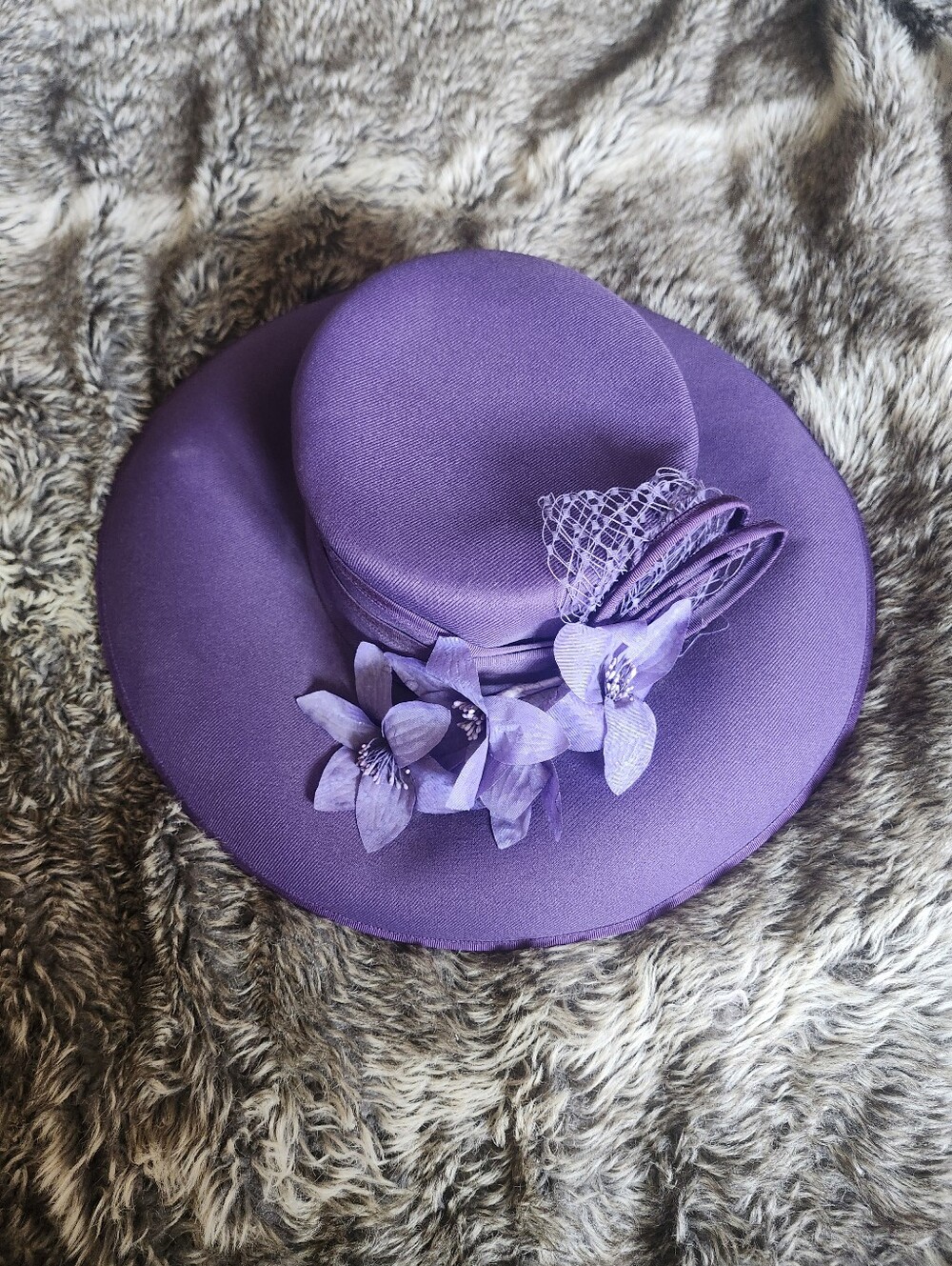 Eastex Vintage Elegant Purple Women's Decorative Hat